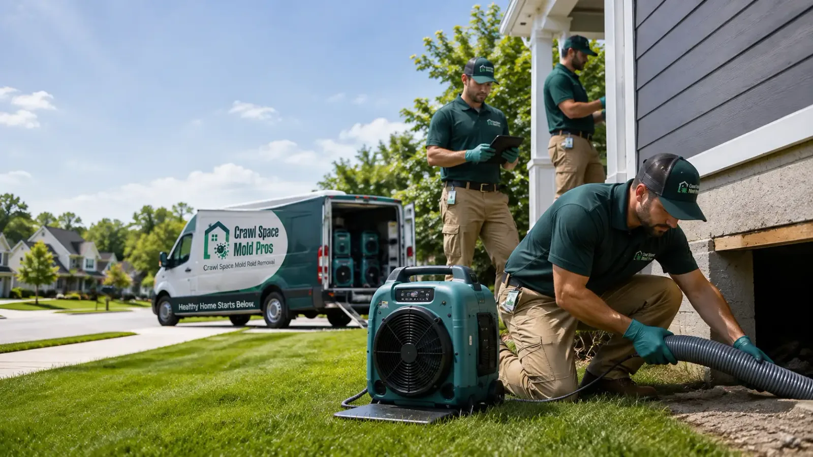 Crawl Space Mold Removal in Crosby, ND